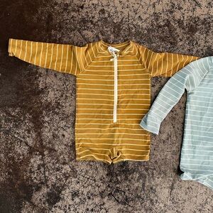 H&M Boys UPF 50 Blue Swim Jumpsuit Size 2T